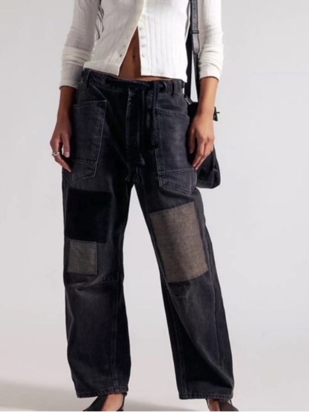 Free People Moxie Pull-On Barrel Jeans